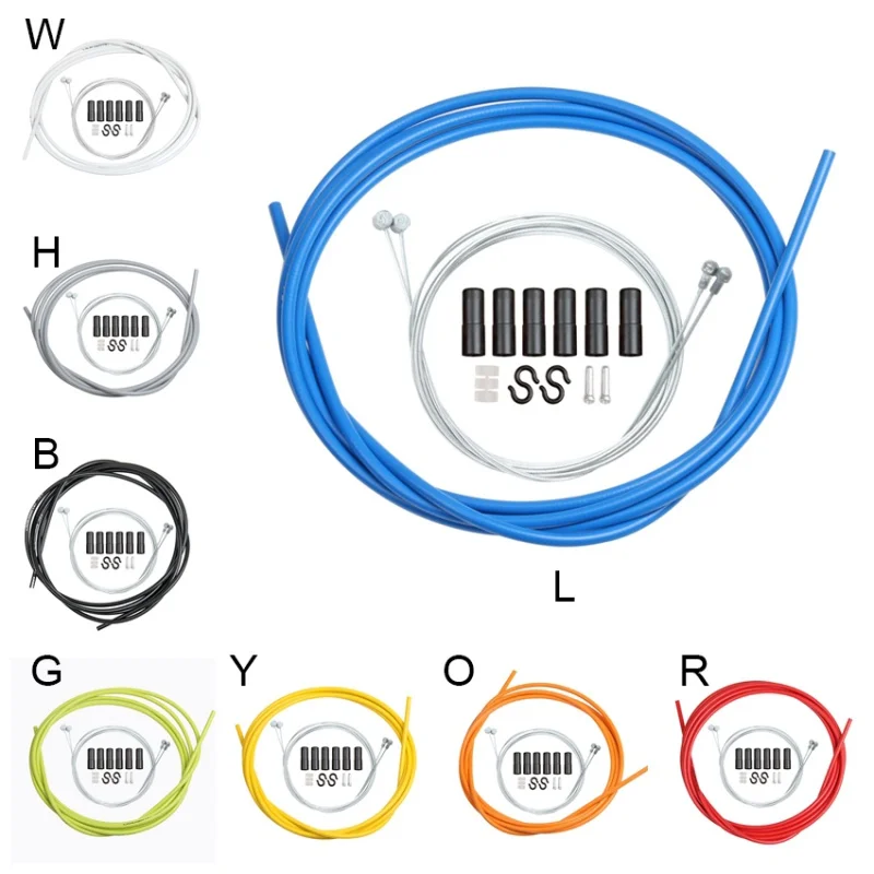 

2Meter Bicycle Brake Cables Shift Cable Wire For Bicycle MTB Road Bike Shifters Derailleur Brake Cable Line Pipe Set