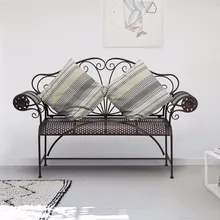 Outdoor Romance Bench for Garden Park Metal Antique Garden Bench Outdoor Double Seat
