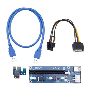 

60cm USB Cable PCI-e PCI Express 1x to 16x Extender Riser Card video card Graphics Extension Cable Cord for Bitcoin Mining miner