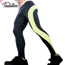 Taddlee брендовые сексуальные мужские с низкой посадкой спандекс длинные штаны Леггинсы мужские колготки Высокая растягивающаяся подошва гей активная тренировка Jogger фитнес