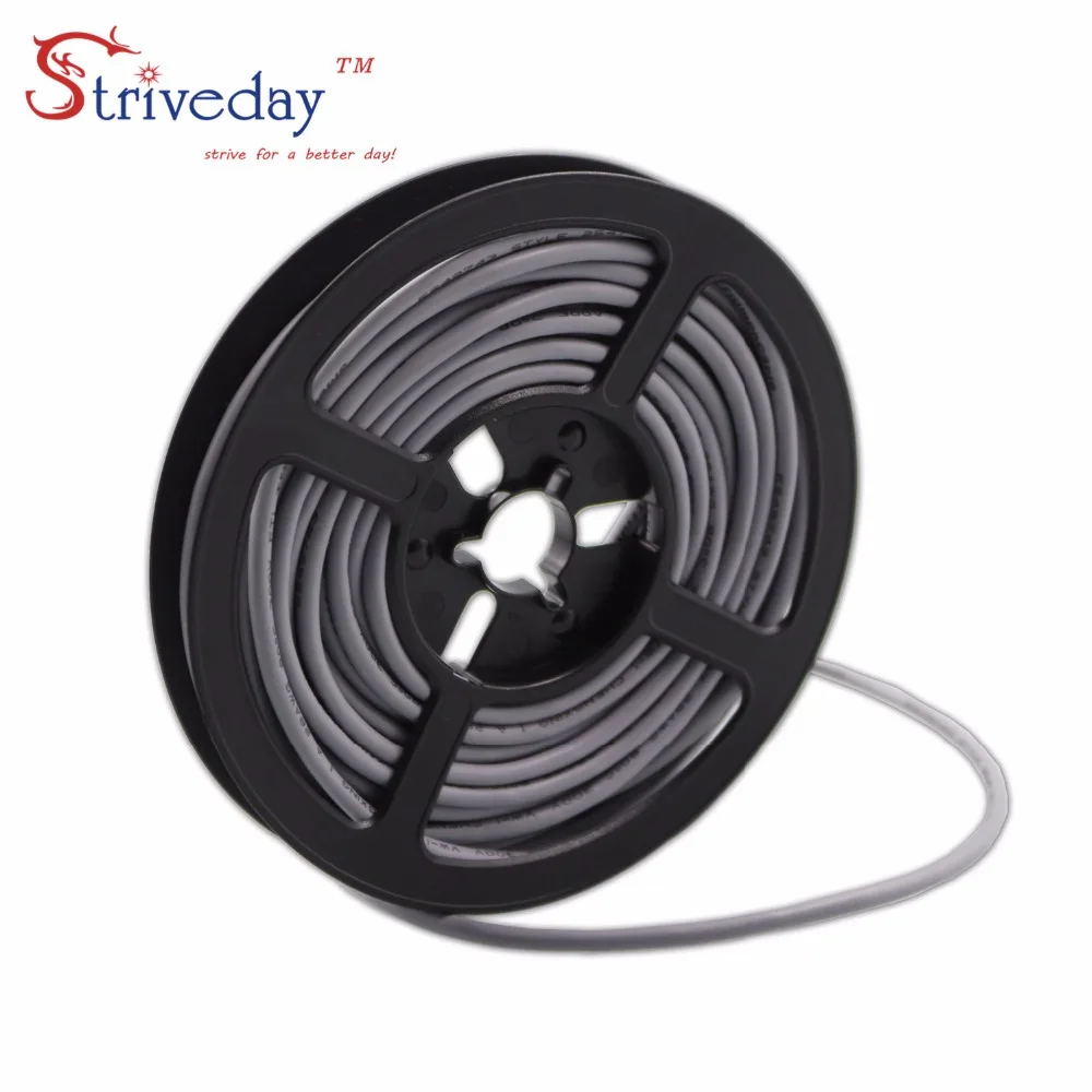 

1 Meter 26AWG 2Cores Multicores Shielded Wires Tinned Copper Controlled Cable Headphone UL2547 Black & Gray color