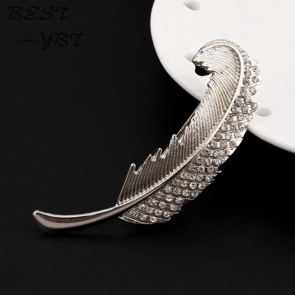New Arrival Women Leaf Barrettes Hair Jewelry 3 Color Crystal Vintage Fashion Hairpin Jewellery Women's Elegant Unique Accessory