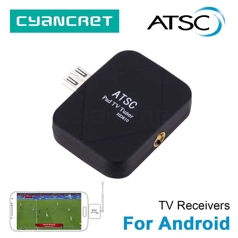 ATSC HD цифровой мини ТВ-тюнер приемник для Android подставка мобильного телефона