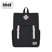 8848 Women Backpack Solid Pattern Schoolbags Casual Travel Capacity 14.2 L Resistant Knapsack Hot Sale Style Backpack173-002-004 zency women natural leather backpack hot style schoolbags simple casual multi use travel knapsack female fashion grey travel bag