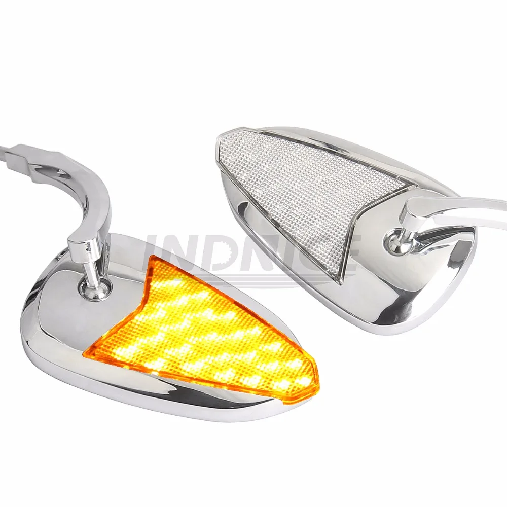  Sequential arrow LED Turn Signal mirrors for harley dyna arrow led mirrors harley softail arrow led - 32859262164