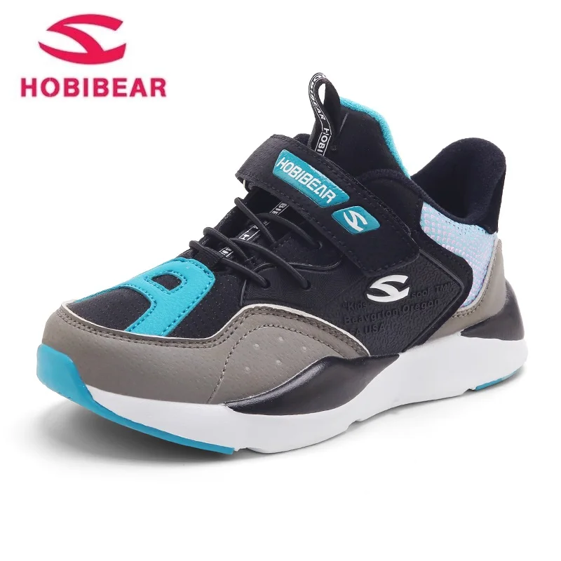 

HOBIBEAR 2018 Spring New Brand Kids Shoes Boys Sneakers Handmade Slip On Boys Shoes Girls Sneakers Casual Sports Children Shoes