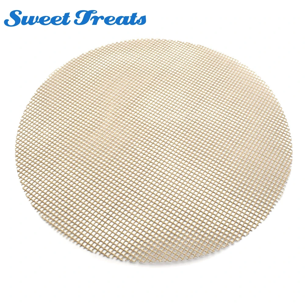 Sweettreats BBQ Round Grilling Mesh, Non stick Grill Mat for Cooking