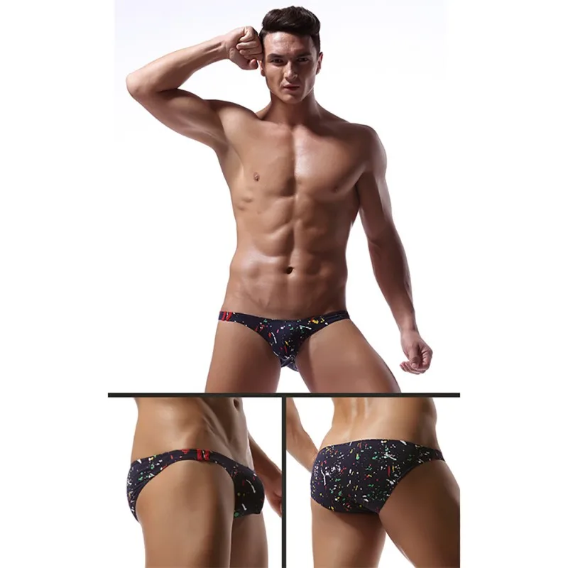 

1pc Sexy Men Mini Underwear Breathable Slip Swimming Panties Underpants Homewear Briefs 4 Colors