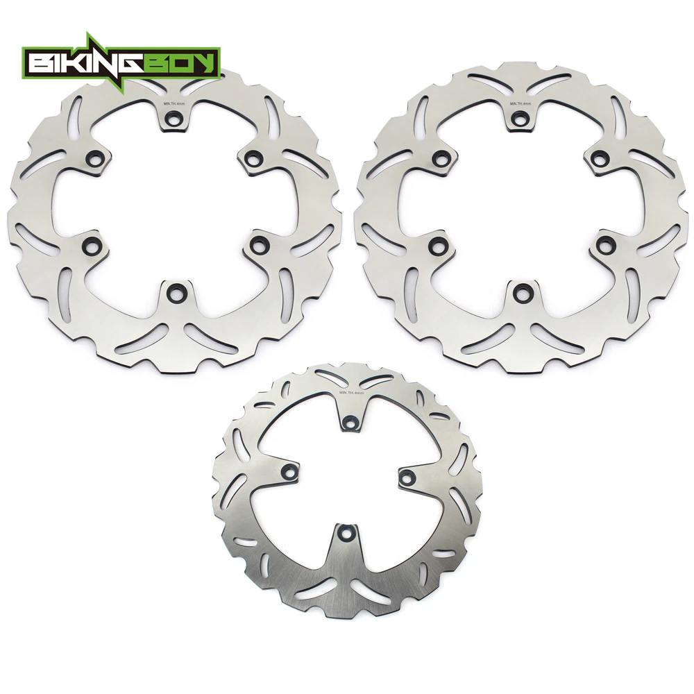 

BIKINGBOY for Honda VFR 750 F 1990 1991 1992 1993 VFR750F 90 91 92 93 Front Rear Brake Discs Rotors Disks Set Motor Replacement