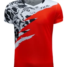 Новая быстросохнущая одежда для бадминтона, рубашки для бадминтона для мужчин/женщин, теннисные рубашки, рубашки для настольного тенниса 2619