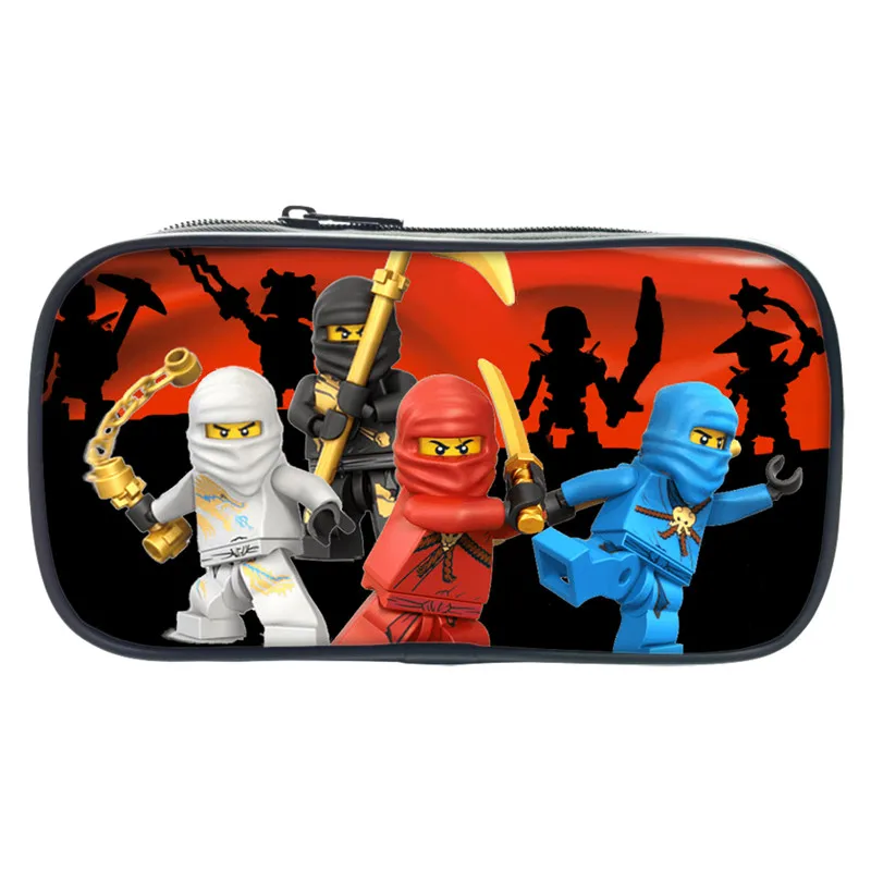 

Lego Movie Pencil Bags 3D Makeup Bags Ninjago Iron Man Batman Star War Super Man Spider Man The Avengers Pen Organizer Wallet