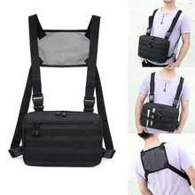 1000D Nylon Chest Bag Men Hunting Vest bags Multifunctional Adjustable Tactical Chest Rig Shoulder Waist Packs Bags Vest