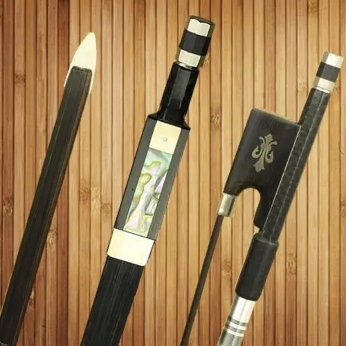 1 Pc New PRO Light Carbon Fiber 4/4 Violin Bow Nickel Silver Parts Mongolia Black Horse Hair Ebony Frog Good Balance Accessories | Спорт и