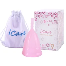 3 шт. MC01PK iCare международный бренд силиконовый для использования в медицине менструальная чашка товар для женской интимной гигиены Дамская чашка менструальный