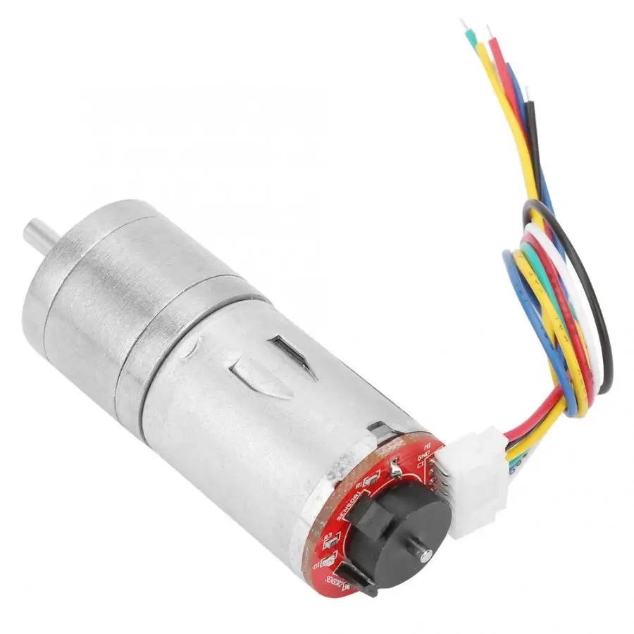 Encoder Gear Motor 30 DC 24V Gear Motor Speed Reduction Motor for Robot RC Car DIY Engine Toy