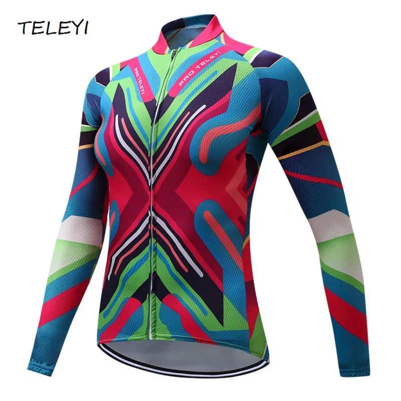 

TELEYI 2017 Long Sleeve Maillot Ropa Ciclismo Cycling Jerseys/Autumn Mountain Bicycle Clothing/Racing Bike Clothes For Women