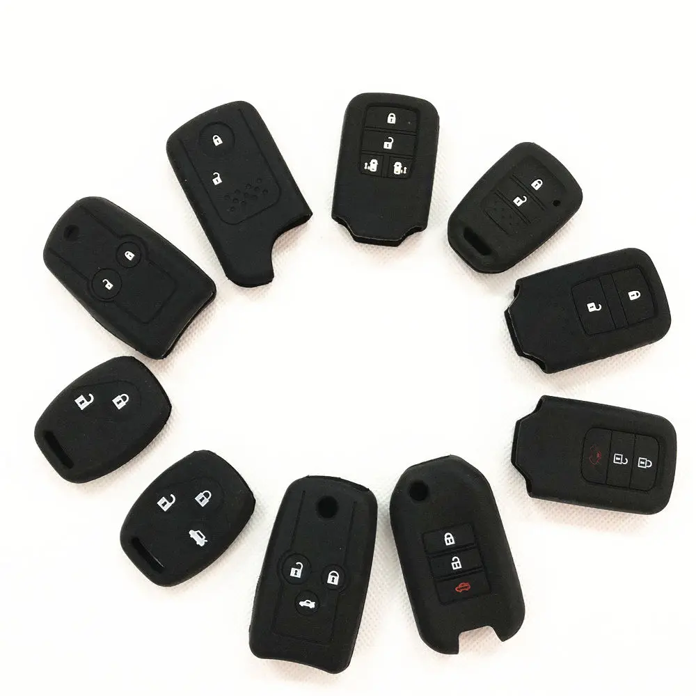 

Silicone Car accessories Key Cover Case For Honda CRV Accord Odeysey Crosstour Jazz City Civic JADE Crider Spirior S660