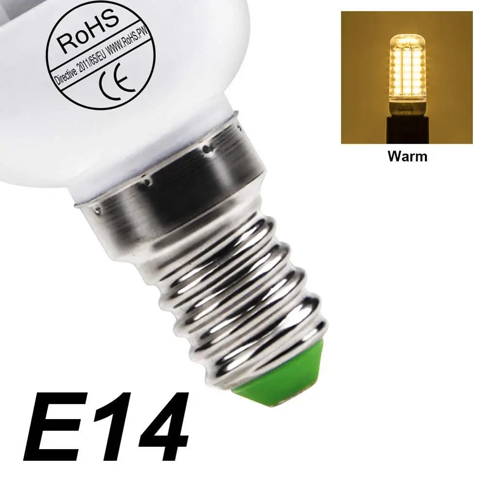 E27 Corn Bulb LED Lamp E14 220V Ampoule GU10 LED Bulb G9 24 36 48 56 69 72leds Bombillas B22 Home Light 5730 Chandelier Candle - Испускаемый цвет: E14 Warm White