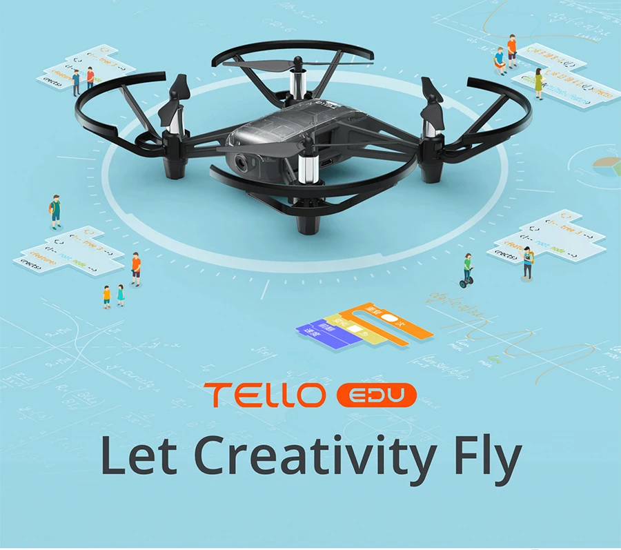 DJI Tello EDU 720P HD передача 5 Мп фотографии до 13 мин Время полета точное зависание программируемый Дрон для образования