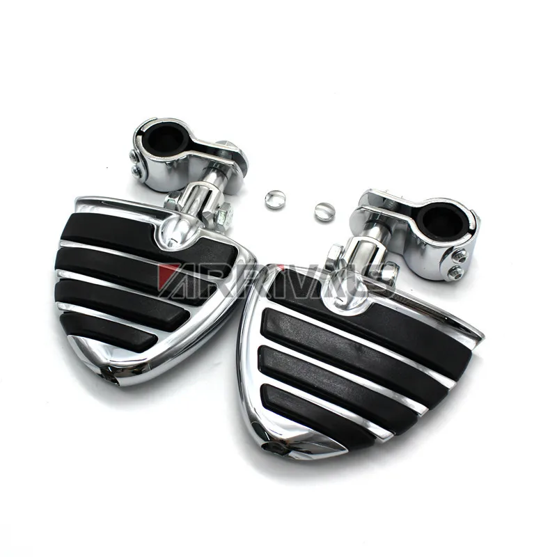 Хромированное крепление в виде крыла для ног для Harley Touring модели мотоцикла 1-1/" шоссе 32 мм 25 мм