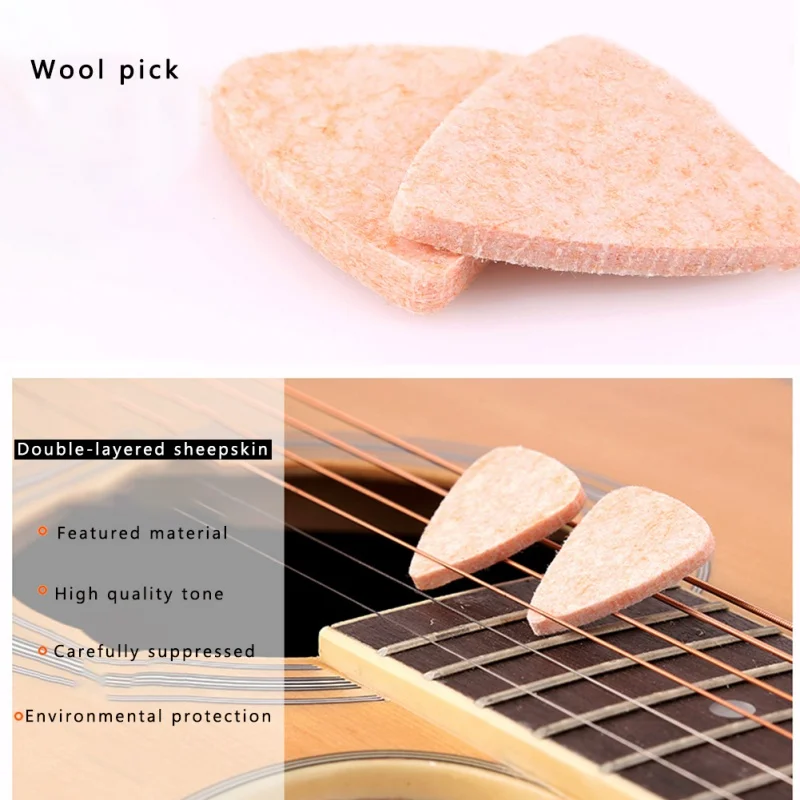 

Ukulele Pick Colorful Soft Felt Plectrum Mediator Ukulele Accessories for Concert Soprano Tenor Ukulele learning tool