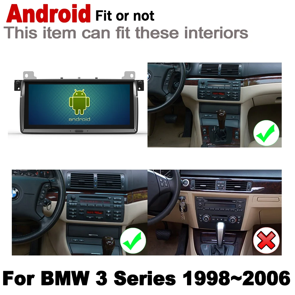 Clearance 2 Din Car Multimedia Player For BMW 3 Series E46 1998~2006 Android Radio GPS Navigation Stereo Autoaudio Car Player Bluetooth 1