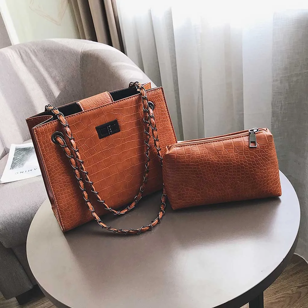 

Molave handbag Fashion Women Crocodile Pattern Mother Shoulder Bag Chain Handbag Messenger Alligator String bag women 2019jan9