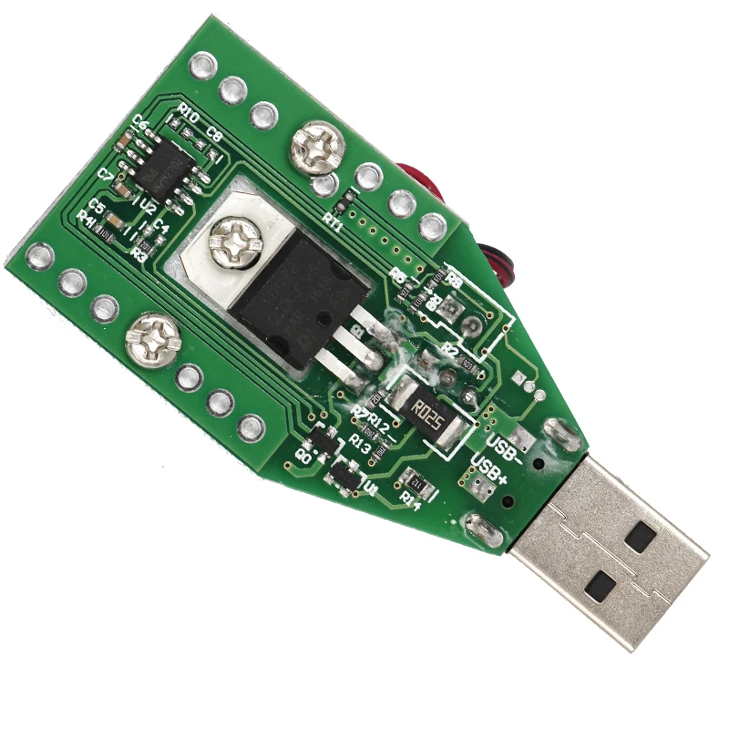 Электронный нагрузочный резистор USB интерфейс разряда батареи 15 Вт Емкость мини постоянный ток с вентилятором скидка 39