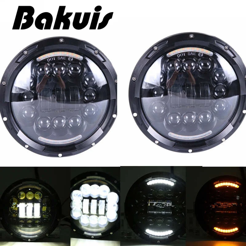 For Lada 4x4 Urban Niva 7 Inch Round Led Headlight 7 Quot Moto