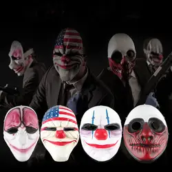 Payday 2 маска Хэллоуин страшные маски вечерние партии Маскарад косплэй ужас Клоун Маска Забавный террор тушь для ресниц шутка злодея Maska