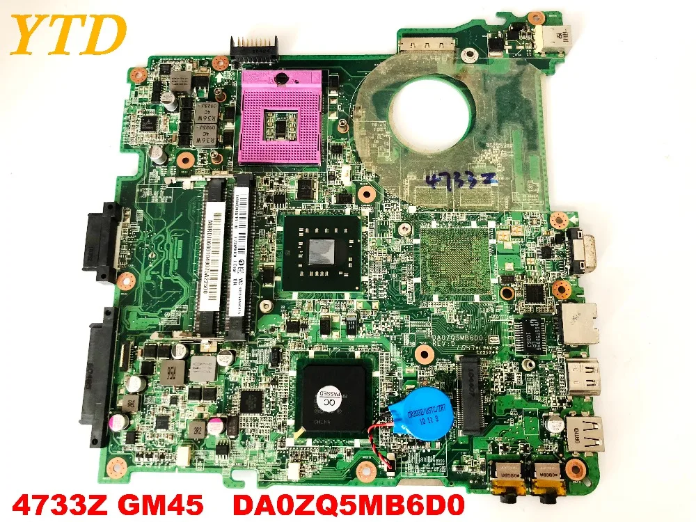 Оригинальная материнская плата для ноутбука ACER 4733Z GM45 DA0ZQ5MB6D0 протестирована