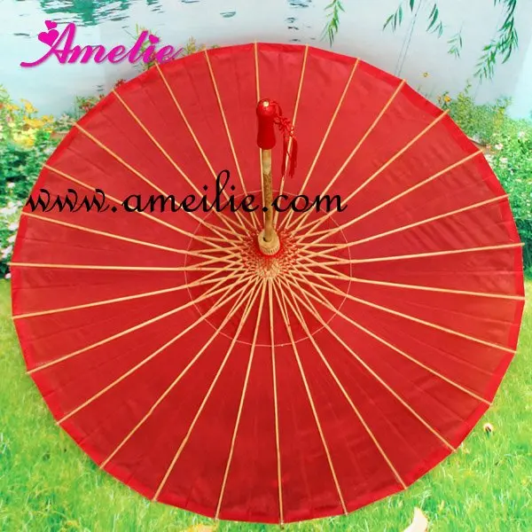 Дизайнерский зонт для свадьбы красного цвета с бесплатной доставкой