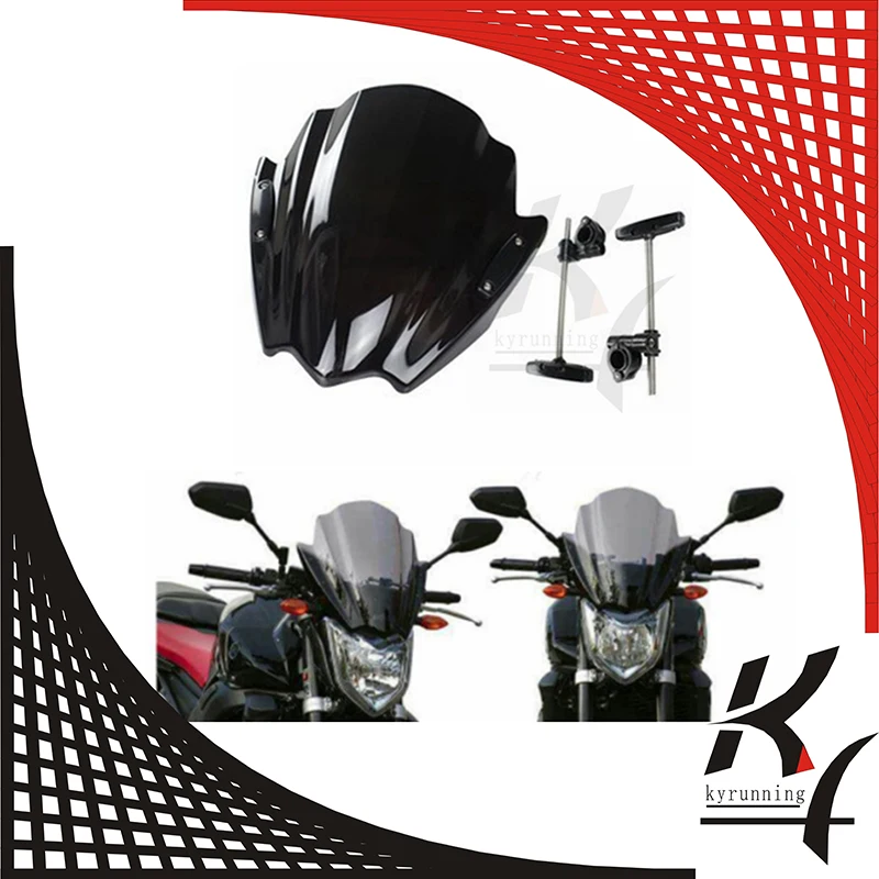 

New For Yamaha FZ6 Fazer S2 2004-2009 XJ6 Diversion XJ6N 2009-2015 plastic bike motorcycle/motorbike Windshield/Windscreen black