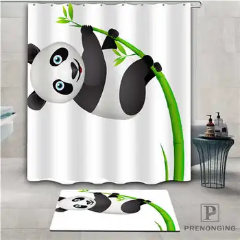 

Custom bamboo (1) Waterproof Shower Curtain Doormat Home Bath Bathroom Polyester Fabric Multi Sizes#2019-01-12-278