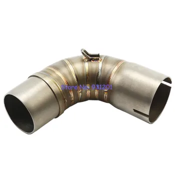 

Motorcycle for Honda CB1000R (2010-2012) Mid Link Pipe Connect Pipe Adapter for 51mm Exhaust Mufflers