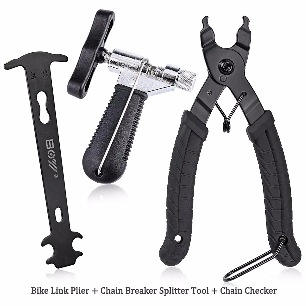 

Bicycle Tool Chain Kit Chain Link Plier Breaker Splitter Cutter Chain Checker Bike Repair Tool Set