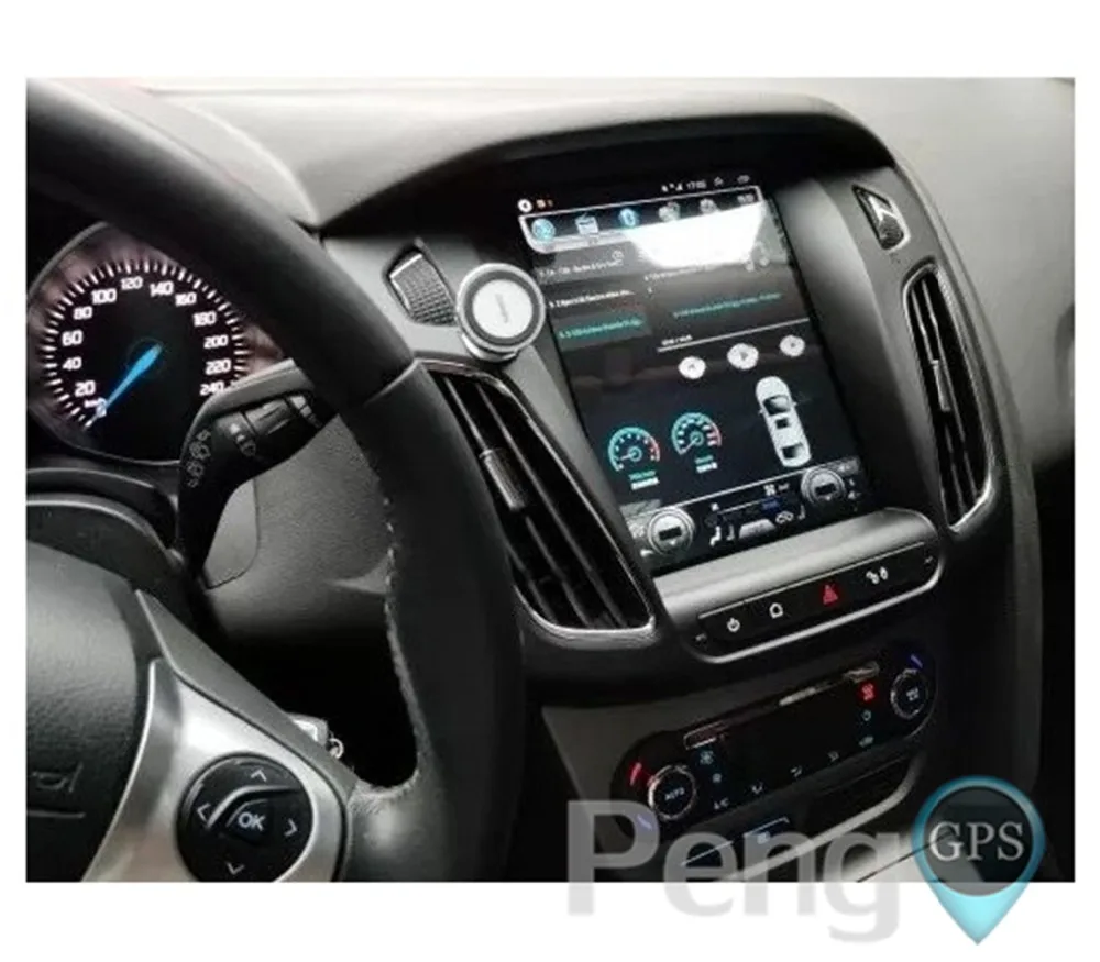 Головное устройство для автомобиля с GPS навигацией Ford Focus 2012 2017 DVD плеер в стиле Tesla