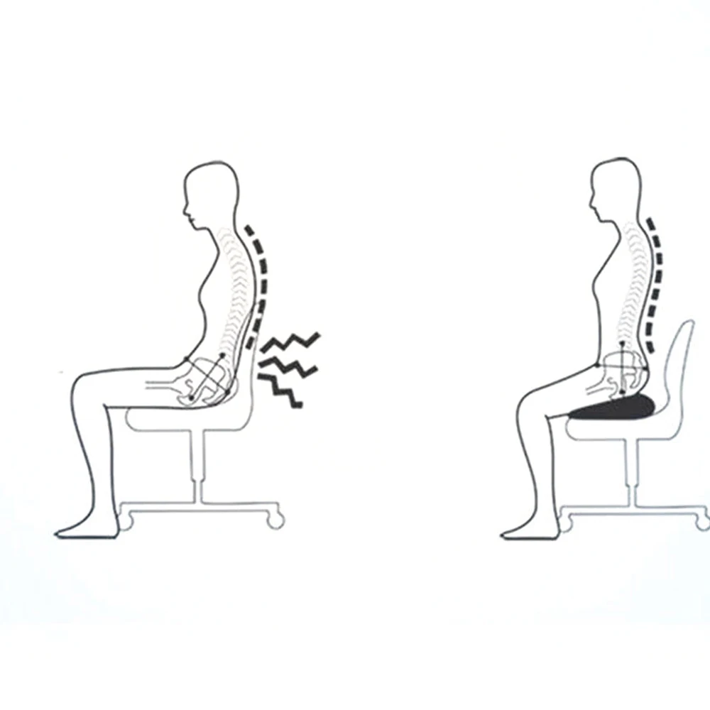 Ортопедические чехлы для сидений Coccyx из пены с эффектом памяти, автомобильные чехлы для стульев, облегчающие боль, поясничные u-образные автомобильные аксессуары для интерьера