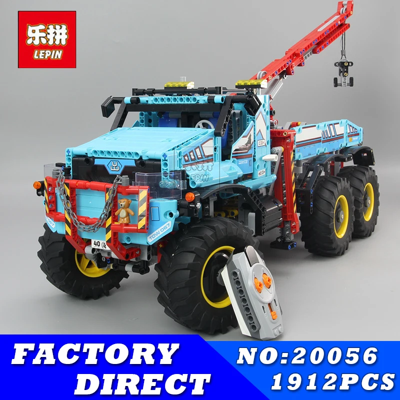 

Lepin 20056 1912Pcs Technic Series Ultimate Terrain 6X6 Remote Control Truck Set Building Blocks Bricks for Children Toys 42070