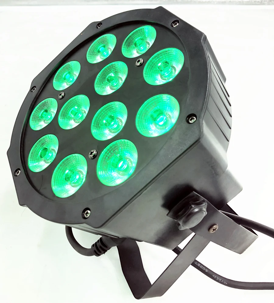 4 stücke/led par 12x18w rgbwa uv heißes licht 7x18w rgbwa uv 6 in1 led dj wasch licht bühnen beleuchtung dj party disco