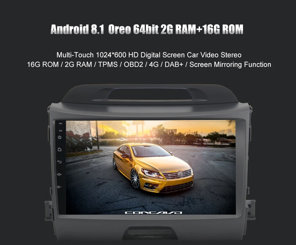 Discount Dasaita 9" Android 8.1 Car GPS Player Navi for Kia Sportage R 2011-2016 with 2G+16G Quad Core Stereo Radio Multimedia 5 Discount Dasaita 9" Android 8.1 Car GPS Player Navi for Kia Sportage R 2011-2016 with 2G+16G Quad Core Stereo Radio Multimedia 5