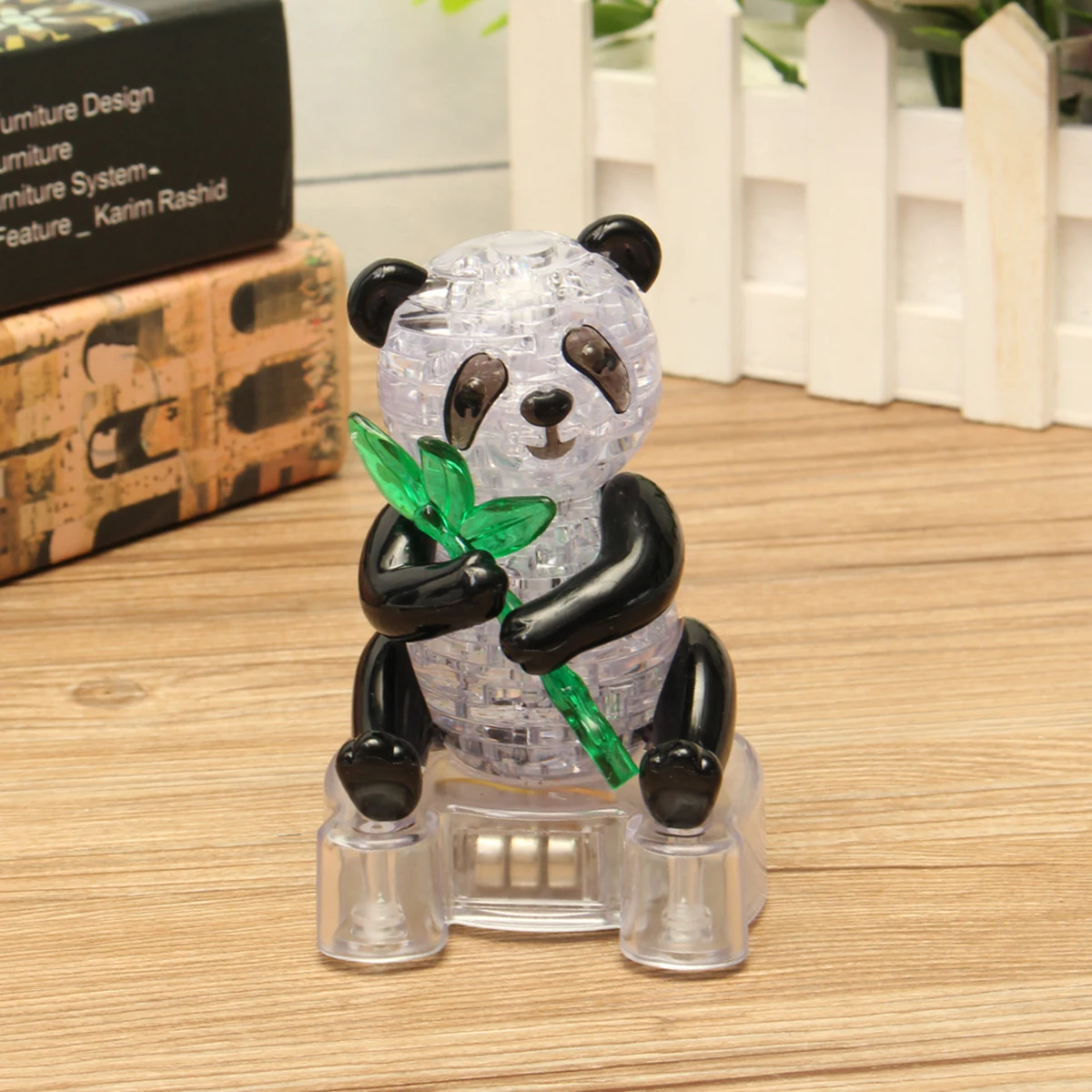 

3D Crystal Panda Puzzle Building Intelligent Educational Toy For Children Kid Gift Home Decoration Desktop Desktop Ornaments