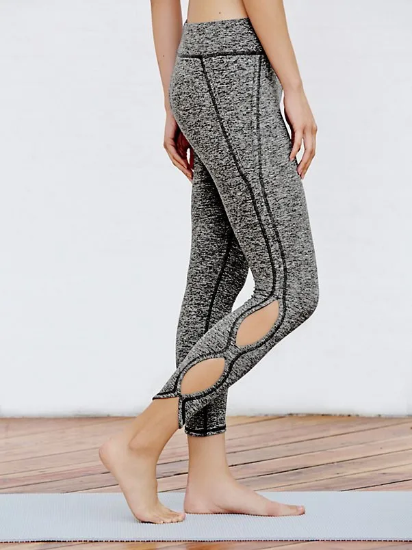solid color stretchy knit purple light grey pink melange grey yoga capri (17)