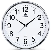 POWER Brand 12 Inch Circular Large Wall Clock Simple Horloge Murale Reloj De Pared Klok Silent