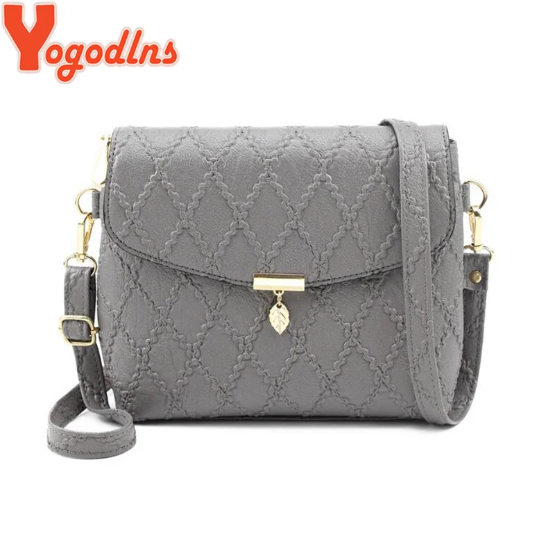 Yogodlns النساء بو الجلود رفرف حقيبة ساعي رقة صغيرة قلادة حقائب بسيطة نمط حقائب كتف Crossbody حقيبة مخلب محفظة