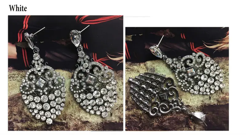 VEYO полный горный хрусталь Кристал капля серьги для женщин brincos Pendientes цинковый сплав без использования свинца и никеля