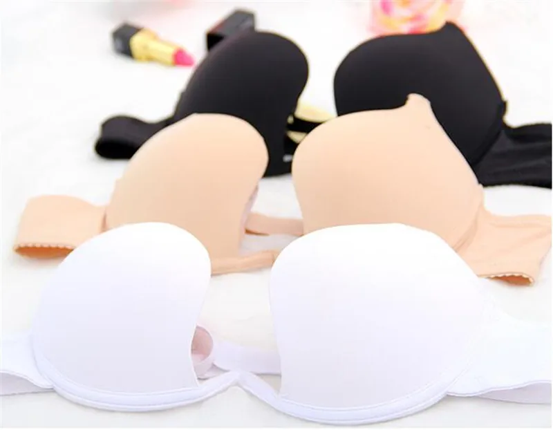 Sexy Deep U Low Cut Women's Bras Push Up Women Lingerie U Bra Backless Underwear Invisible Ladies Bra Lingerie 3/4 Cup Women Bra