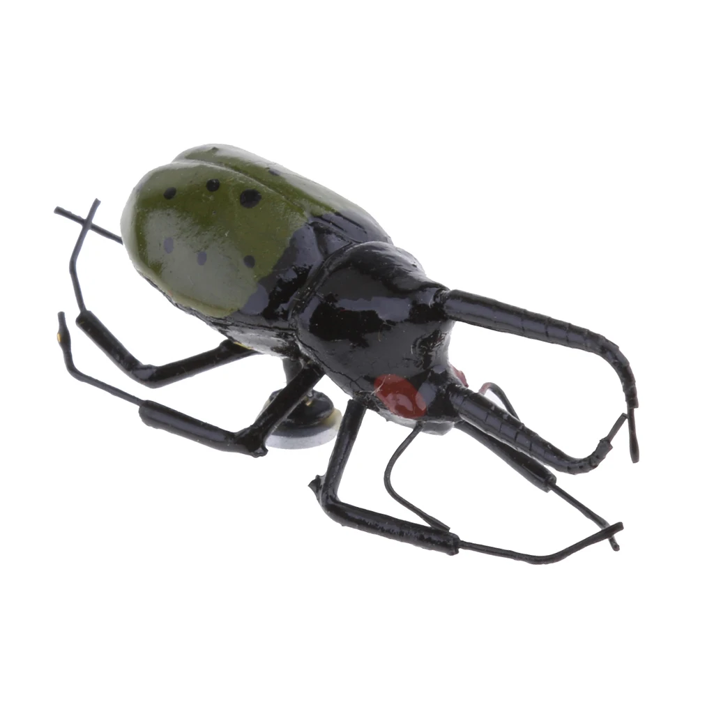 Fly Fishing 1pcs Bumble Bee Grasshopper Chub Beetle Dry Flies Realistic Insect Lure for Lure Kit Home Garden Decoration 