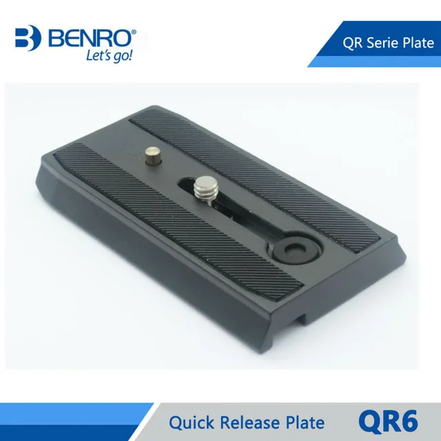 

Benro QR6 Quick Release Plate Professional Aluminum QR6 Plate For Benro S4 S6 S7 Video Head