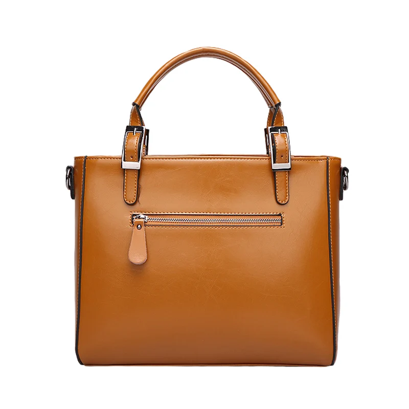Ladies Bag Leather Handbags High Quality Casual Female Bags Tote Shoulder Bag Large Capacity Purse Pocket Messenger Hand SS7116 (7)